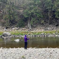 Fishing at Bromley Rock after breakfast