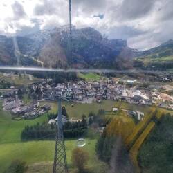 Corvara from the gondola