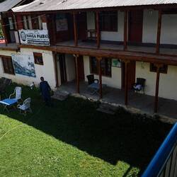 Schöner Garten zum Tee trinken