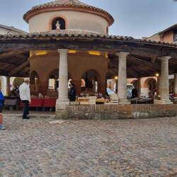 Village market this morning in an old grain market shed