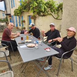 Rugby chat and pastries