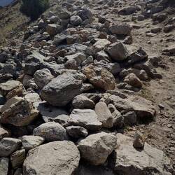 Aufstieg zur Seitenmoräne