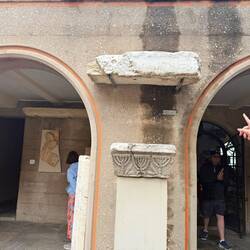 Remnants of the synagogue found in ancient Corinth