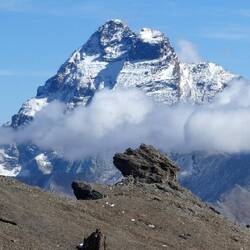 Monte Viso (3.841 m top i Italien) - set fra Tete de la Cula