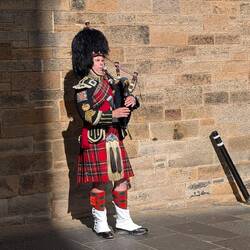 Der erste (richtige) Dudelsackspieler