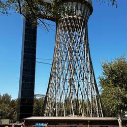This Soviet era water tower is now a restaurant
