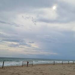 A windblown sky