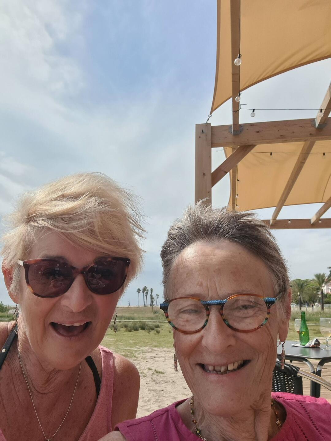 Very windy on the beach!