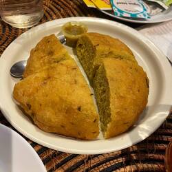 Fried savory doughnuts with cumin