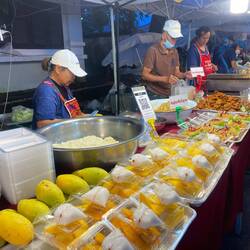 Quite the production for mango sticky rice