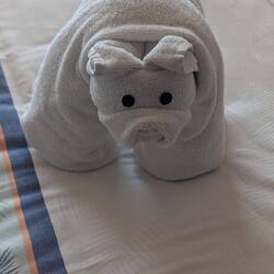 Towel animal - pig?