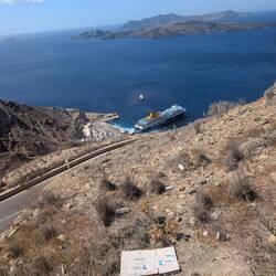 The road to the port was intense.