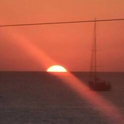 Watching the sun go down