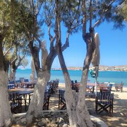 Stopped for a cold drink after exploring for a few hours