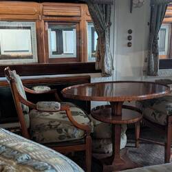 Der Salonwagenwagen des königlichen Zuges