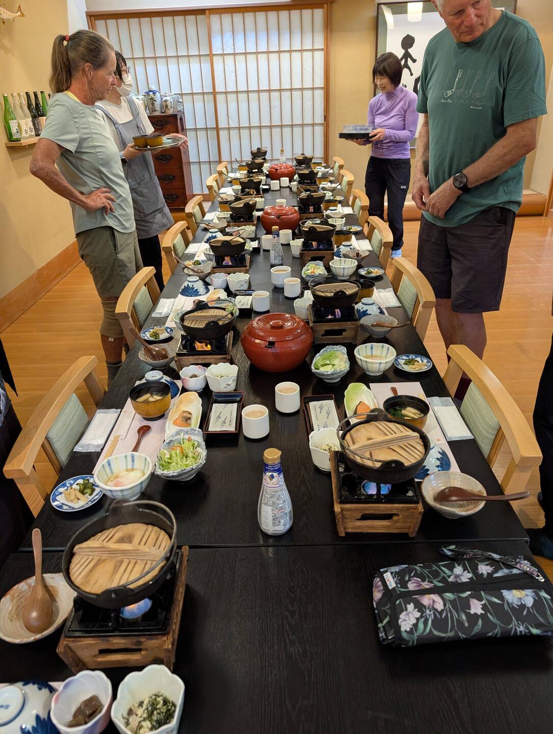 Our Ryokan breakfast table