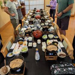 Our Ryokan breakfast table