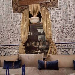 Hier saßen Doris Day und James Steward im Film: "Der Mann, der zuviel wußte."