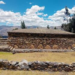 An impressive line of base stones