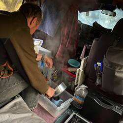 Bei Tegen wird der Kaffee halt im Auto gekocht, nur blöd, wenn man keine Kochstelle hat 😅
