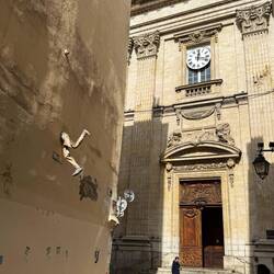Église Saint-Polycarpe, note damage from French Revolution Lyon was attacked by revolutionaries