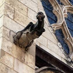 Well endowed gargoyle on Église Saint-Nizier. Local stone masons had a sense of humour