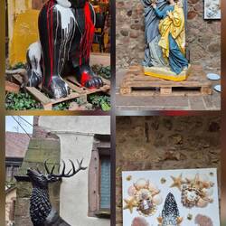 Kunst alles in einem Hof