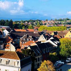 Tejados rojos dominan el centro histórico.