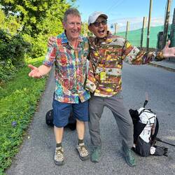 Keith from Yorkshire and Tsuyoshi in full fashion