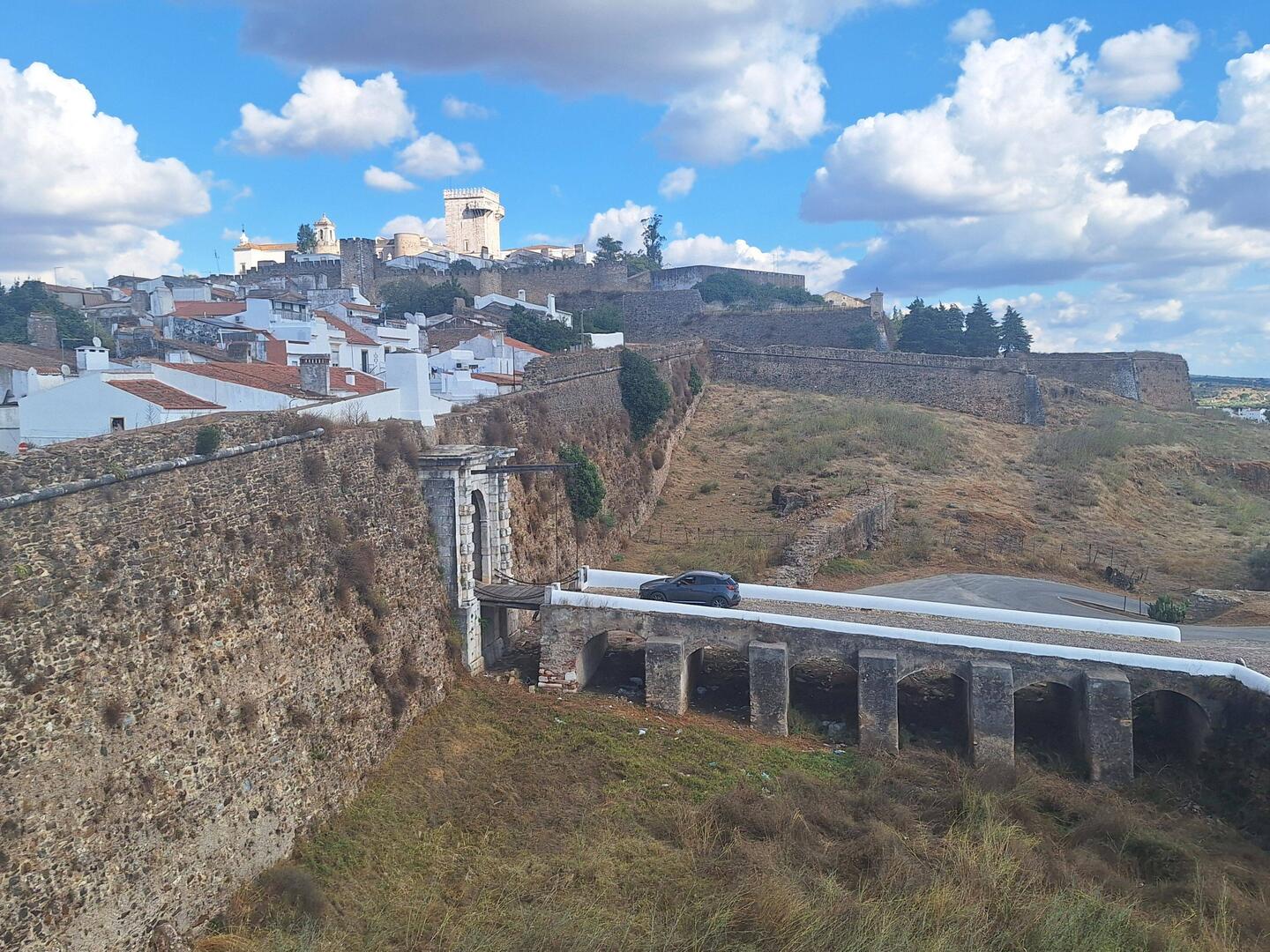 A drawbridge into the city walls!