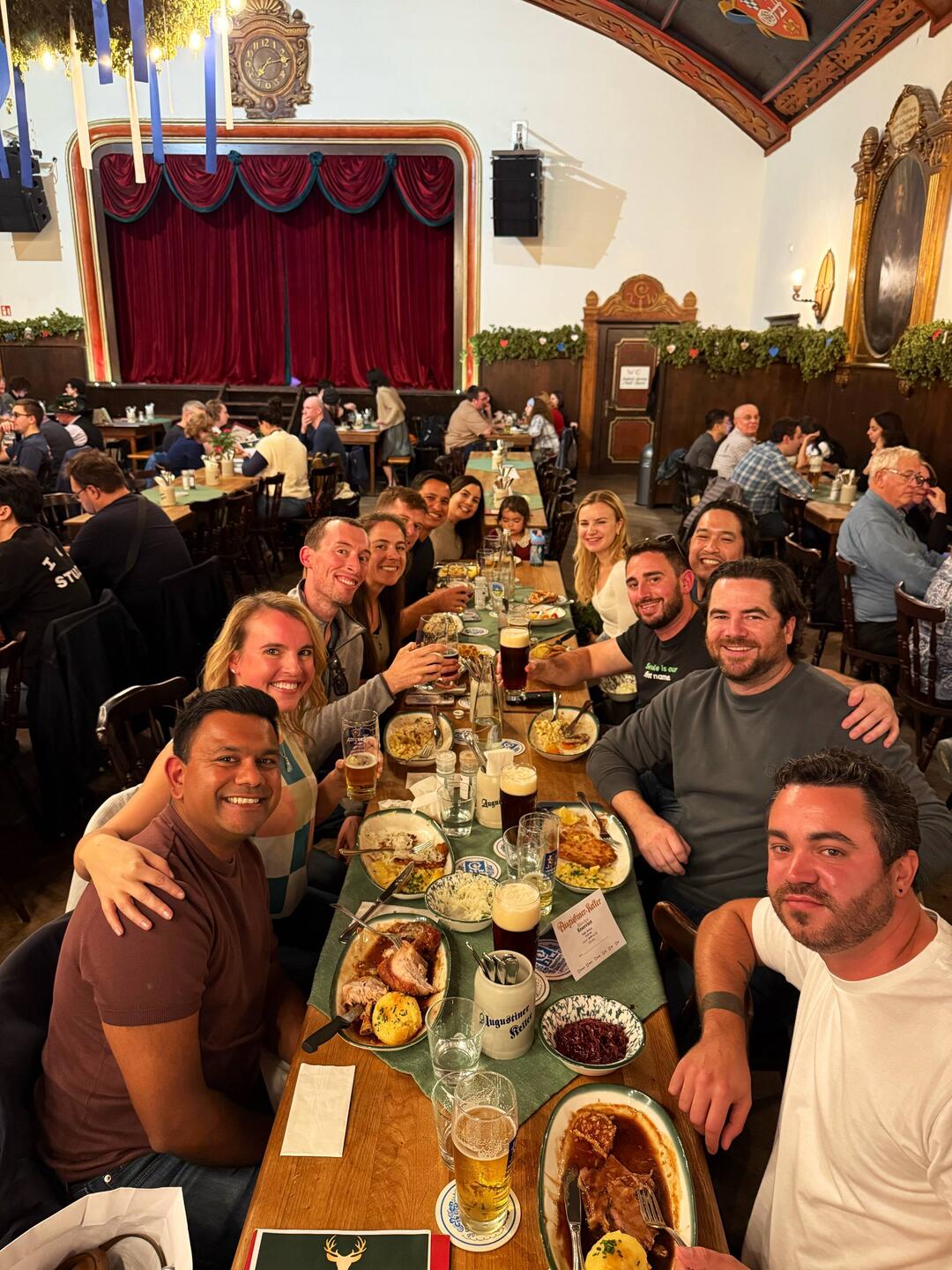Dinner with our crew!