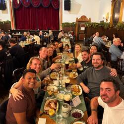 Dinner with our crew!