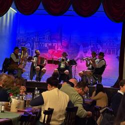 Our band at dinner