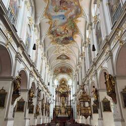 Inside the church