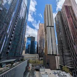 View of Melbourne from our hotel room
