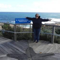 Where the oceans meet - was cold and windy this day