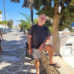 Quick break before going down about 100 stairs.