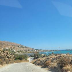 The road to our first beach.