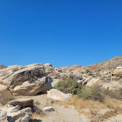 Beautiful rock formations leading to the beach.