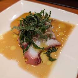 Octopus in an incredible lemon oil