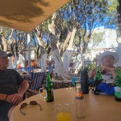 Nice spot to sit when we needed shade.