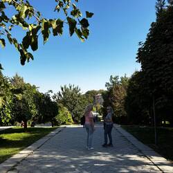 Walking to Registan Square
