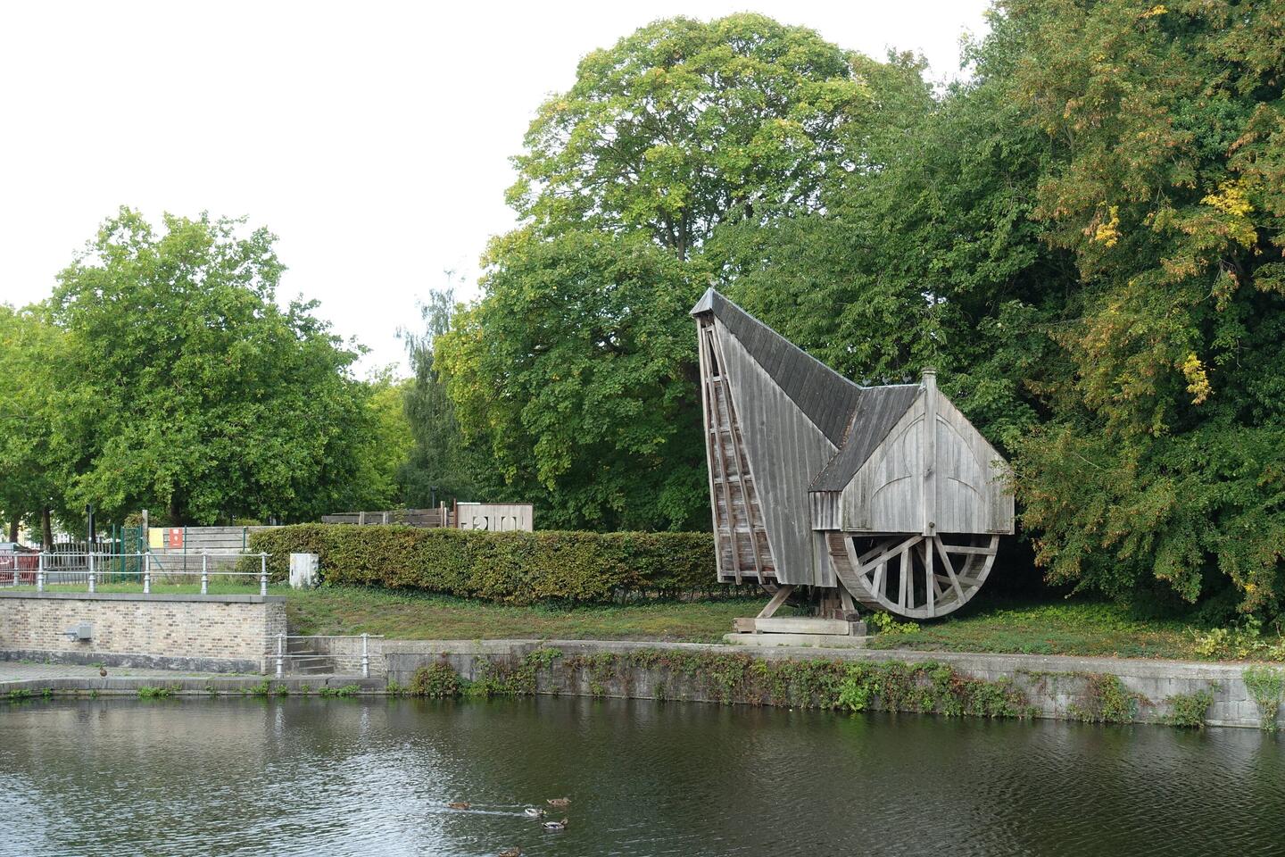 Mittelalterlicher Hafenkran (Rekonstruktion)