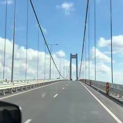 Die Braila-Brücke über die Donau