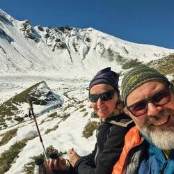 Winterliche Mittagsrast