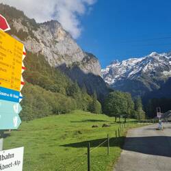 Am Start- und Endpunkt bei der Fürenalp Talstation