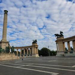 Der Heldenplatz in Pest
