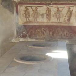 Fast food shop with fresco