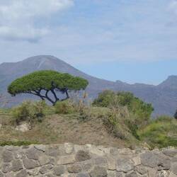 Vesuvius - the dip is where the cone blew off