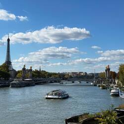 River Seine with the Eiffel Tower